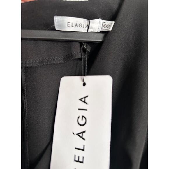 Elagia Women's Black Long Formal Dress Size S Long Sleeve - Picture 4 of 14